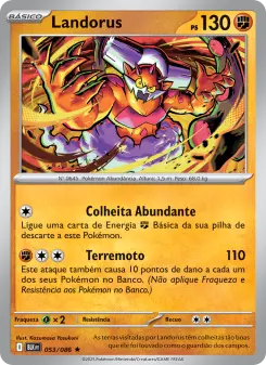 Carta Landorus da coleção Black Bolt