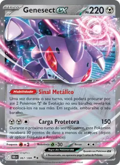 Carta Genesect ex da coleção Black Bolt