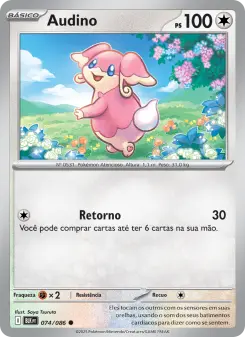 Carta Audino da coleção Black Bolt