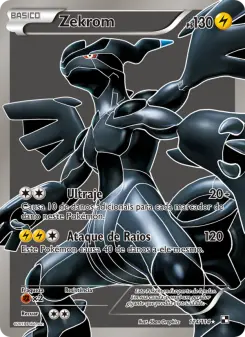 Carta Zekrom da coleção Black & White