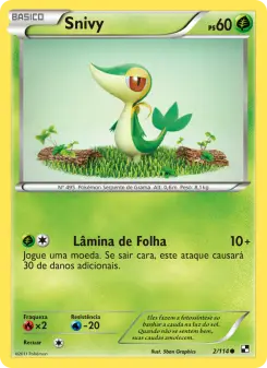 Carta Snivy da coleção Black & White