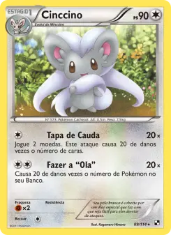Carta Cinccino da coleção Black & White