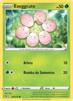 Carta Exeggcute da coleção Brilliant Stars