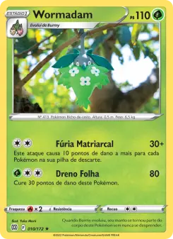 Carta Wormadam da coleção Brilliant Stars