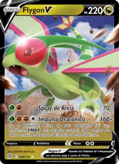 Carta Flygon V da coleção Brilliant Stars