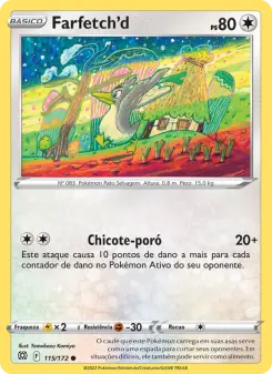 Carta Farfetch'd da coleção Brilliant Stars