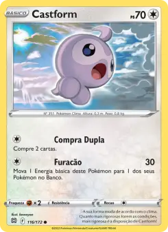 Carta Castform da coleção Brilliant Stars