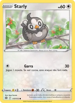 Carta Starly da coleção Brilliant Stars