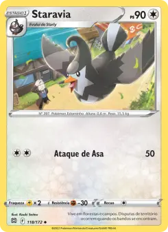 Carta Staravia da coleção Brilliant Stars