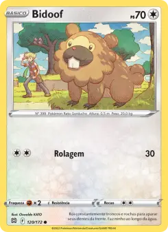 Carta Bidoof da coleção Brilliant Stars