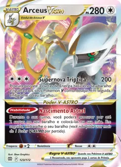Carta Arceus VSTAR da coleção Brilliant Stars