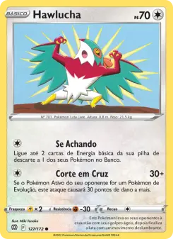 Carta Hawlucha da coleção Brilliant Stars