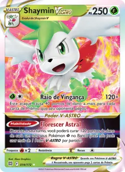 Carta Shaymin VSTAR da coleção Brilliant Stars