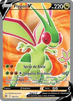 Carta Flygon V da coleção Brilliant Stars