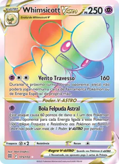Carta Whimsicott VSTAR da coleção Brilliant Stars