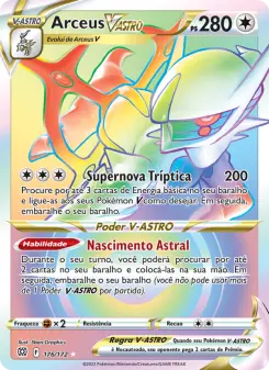 Carta Arceus VSTAR da coleção Brilliant Stars