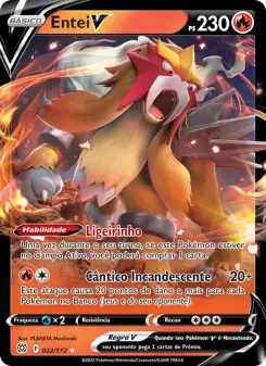 Carta Entei V da coleção Brilliant Stars
