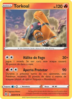 Carta Torkoal da coleção Brilliant Stars