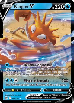 Carta Kingler V da coleção Brilliant Stars