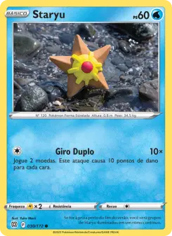 Carta Staryu da coleção Brilliant Stars
