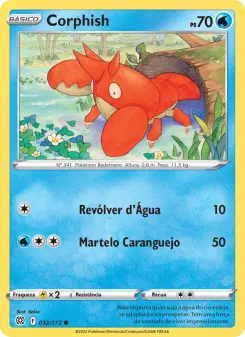 Carta Corphish da coleção Brilliant Stars