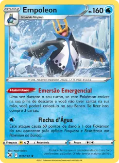 Carta Empoleon da coleção Brilliant Stars