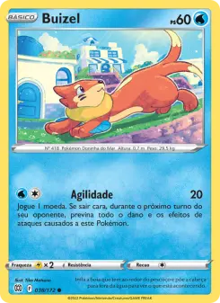 Carta Buizel da coleção Brilliant Stars