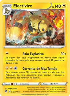 Carta Electivire da coleção Brilliant Stars