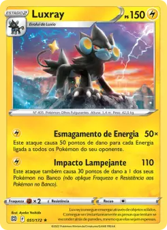 Carta Luxray da coleção Brilliant Stars