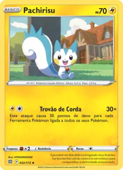 Carta Pachirisu da coleção Brilliant Stars