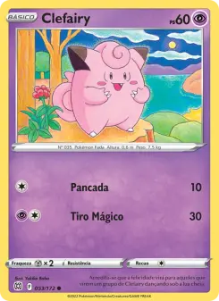 Carta Clefairy da coleção Brilliant Stars