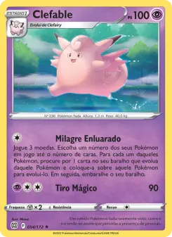 Carta Clefable da coleção Brilliant Stars