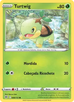 Carta Turtwig da coleção Brilliant Stars
