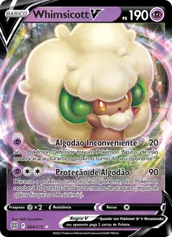 Carta Whimsicott V da coleção Brilliant Stars