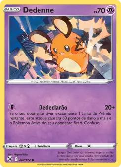 Carta Dedenne da coleção Brilliant Stars