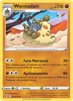 Carta Wormadam da coleção Brilliant Stars