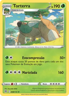 Carta Torterra da coleção Brilliant Stars
