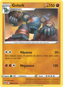 Carta Golurk da coleção Brilliant Stars