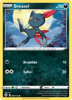 Carta Sneasel da coleção Brilliant Stars