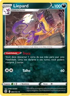 Carta Liepard da coleção Brilliant Stars