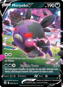 Carta Morpeko V da coleção Brilliant Stars