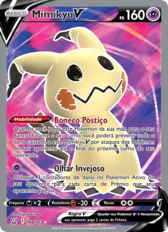 Carta Mimikyu V da coleção Battle Styles