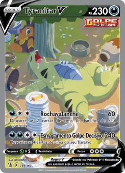 Carta Tyranitar V da coleção Battle Styles