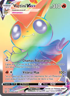 Carta Victini VMAX da coleção Battle Styles