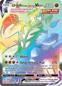Carta Single Strike Urshifu VMAX da coleção Battle Styles