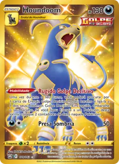 Carta Houndoom da coleção Battle Styles