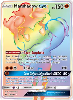 Carta Marshadow GX da coleção Burning Shadows