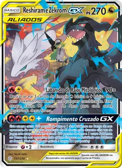 Carta Reshiram & Zekrom GX