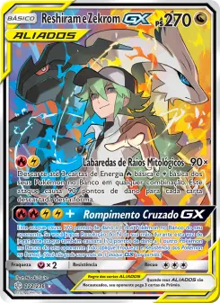 Carta Reshiram & Zekrom GX