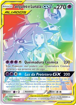 Carta Solgaleo & Lunala GX